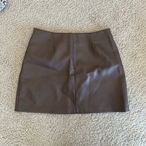 Deluc Chocolate Brown Pencil Skirt
